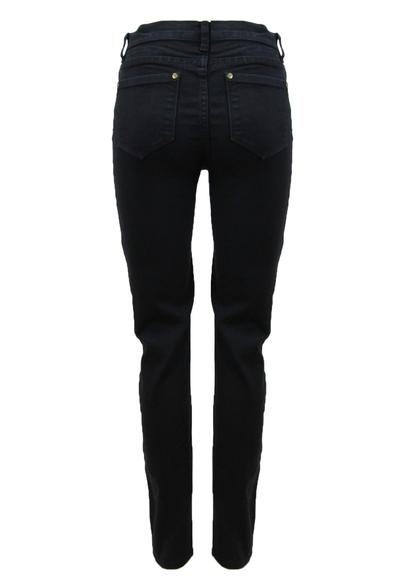 Denim Mid Rise Skinny Jeans - Black