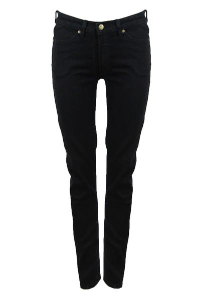 Denim Mid Rise Skinny Jeans - Black