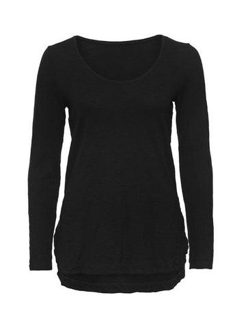 Jarrah Long Sleeve Top in Black (One Size)